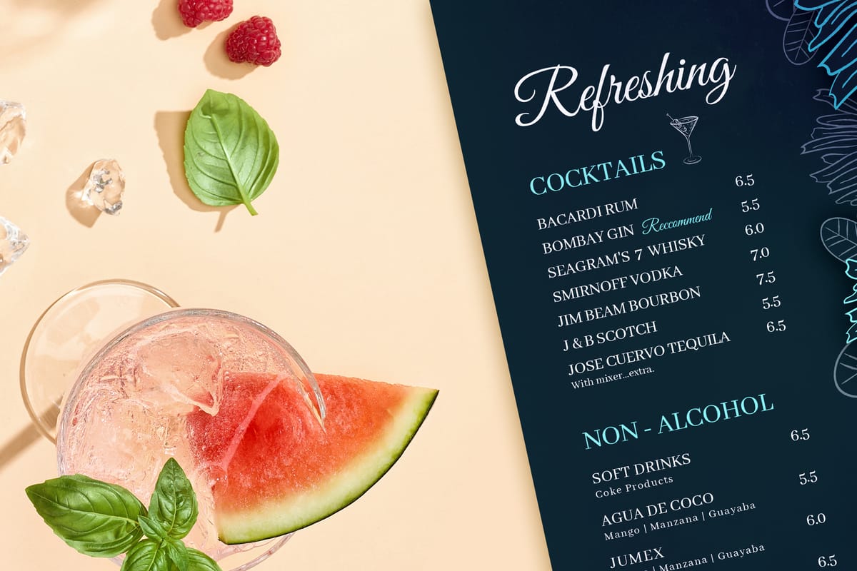 Craft a Cocktail Menu That Works: Expert Design Tips & Templates