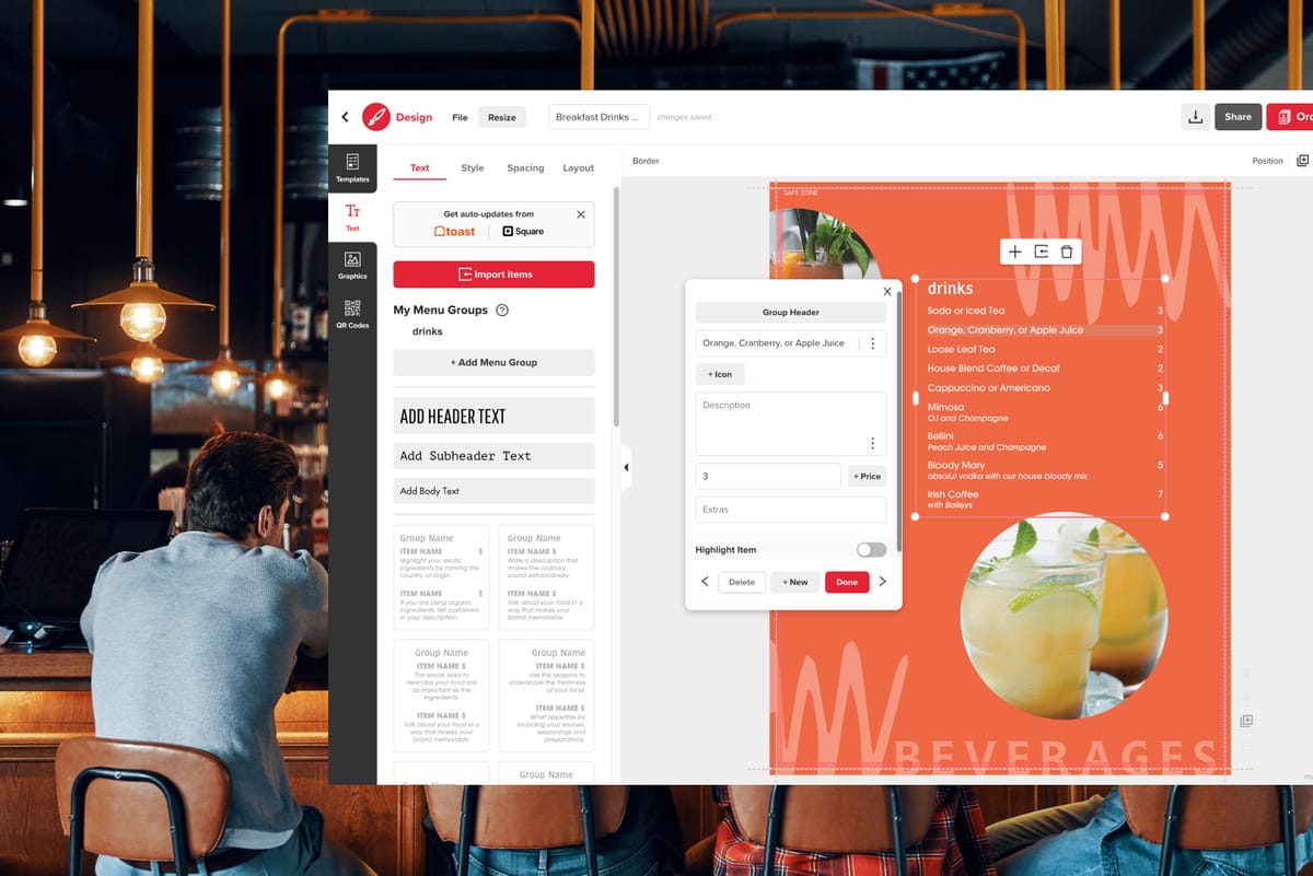 How to Find the Perfect Cocktail Menu Template for Your Bar